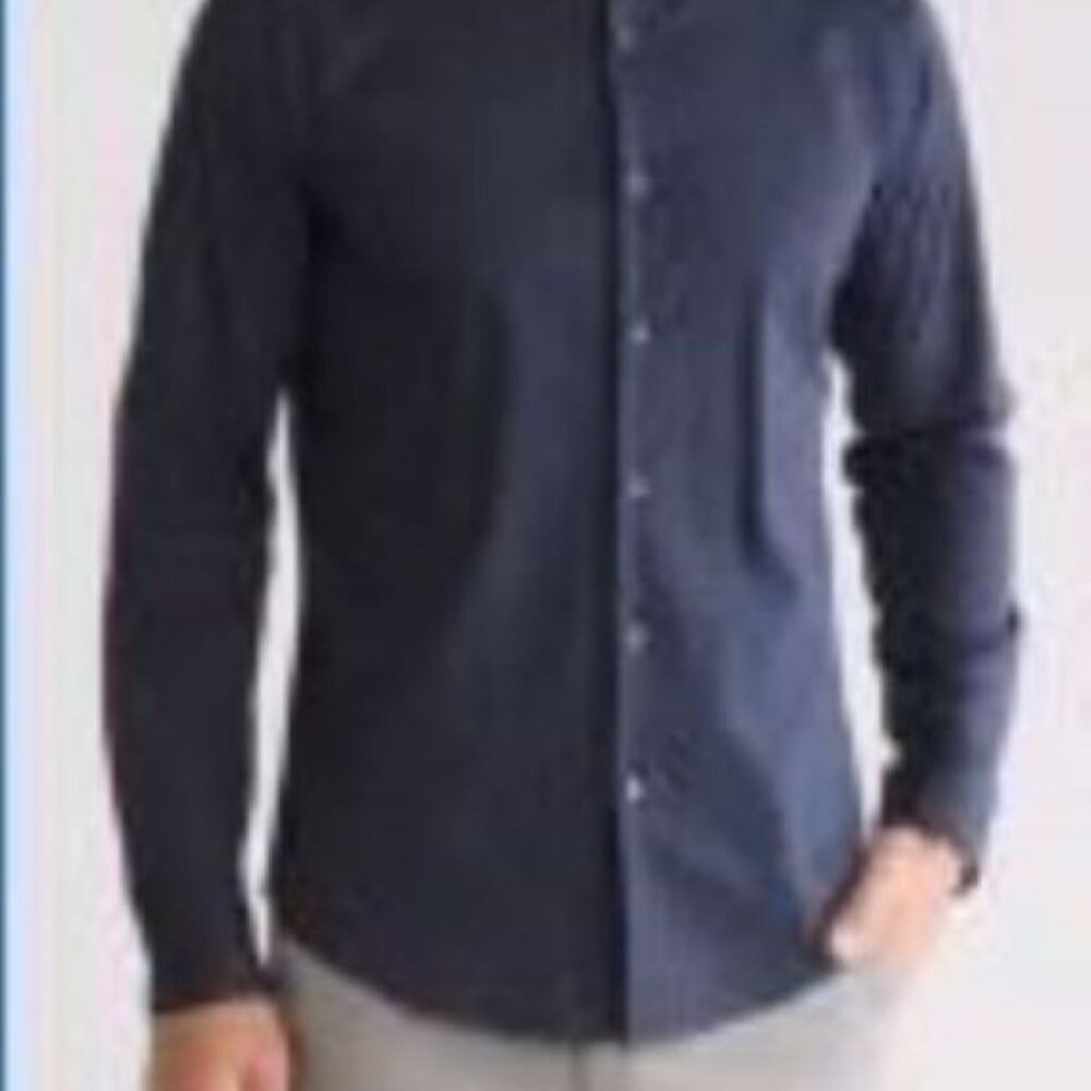 Theory Fitted Shirt Classic Navy Precise Praised for comfort, style, and quality